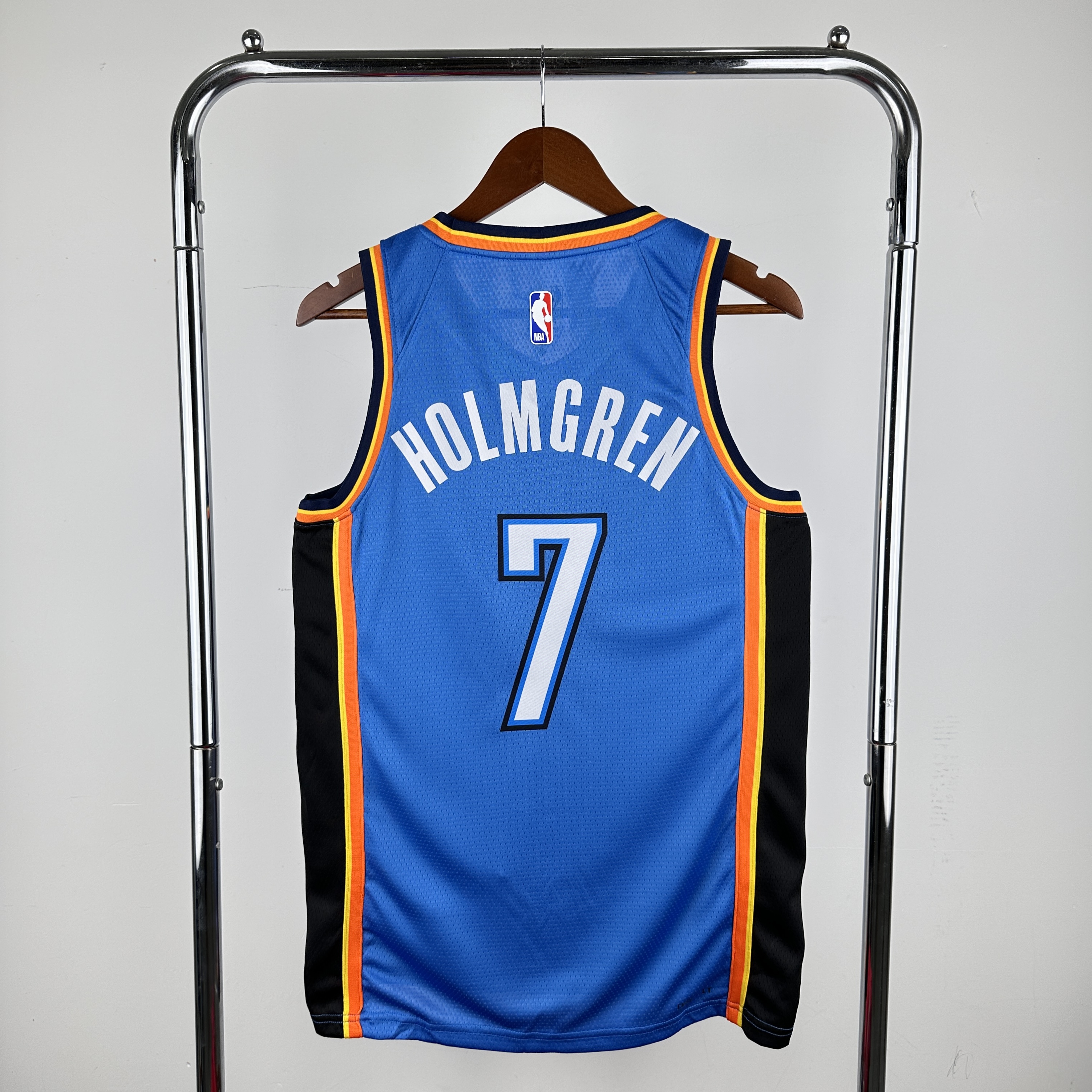 Men Oklahoma City Thunder #7 Holmgren Blue Nike 2024 NBA Jersey